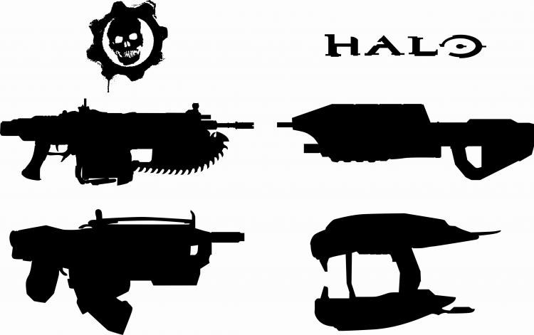 free vector Halo, Gears Weapons